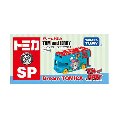 Tomica多美 Dream Tomica Special Edition Tom & Jerry Wrapping Bus Blue