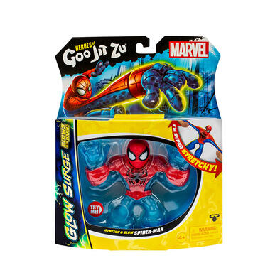 Goo Jit Zu Marvel S9 W1 Hero PK Stretch and Glow Spiderman