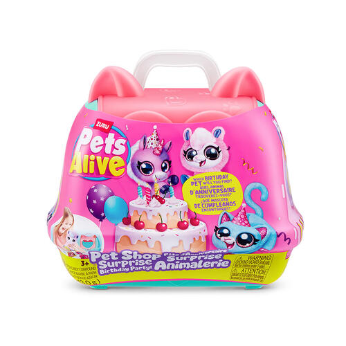 Pets Alive Pet Shop Surprise Interactive Plush (Birthday Party) - Assorted