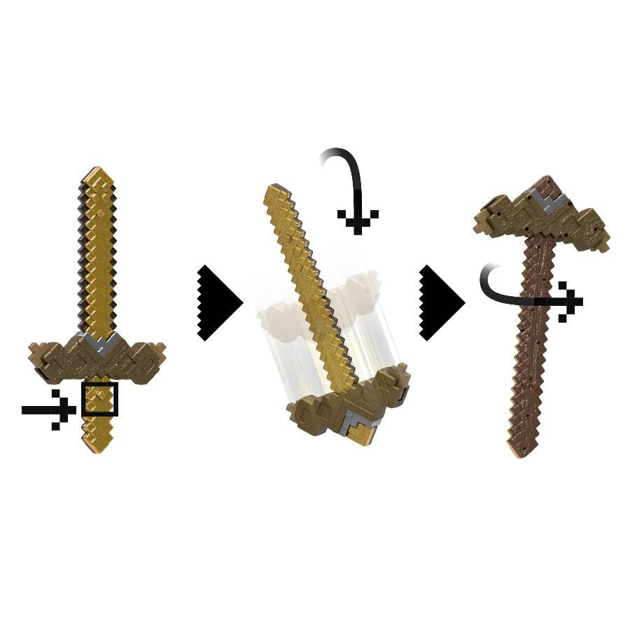 Minecraft Click And Switch Sword And Pickaxe Roleplay | Toys”R”Us