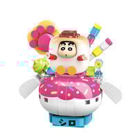 Qman Keepplay 蠟筆小新 小白棉花糖造型積木