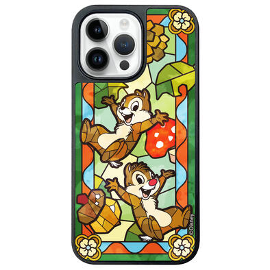 i-Smart Stained Glass Mirror Phone Case - Disney Chip 'n Dale With MagSafe (iPhone 16 Pro Max)