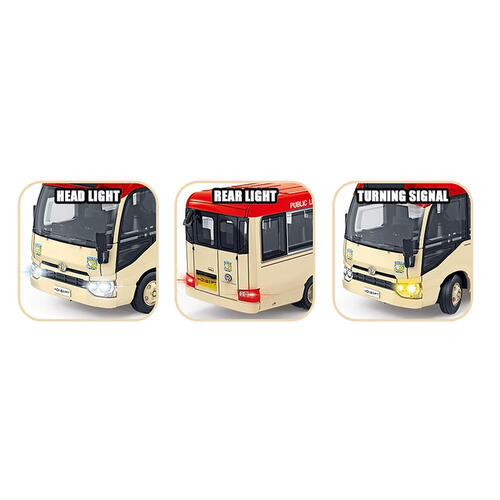 Konsept 1:64 RC Drifting Toyota Coaster HK Minibus (Red)