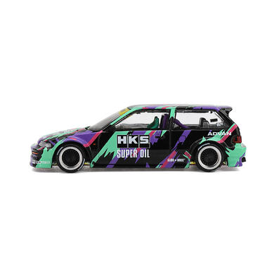 (Pre-order) MINI GT Honda Civic (Ef) Kaido Works Hks (Expected December 2026)