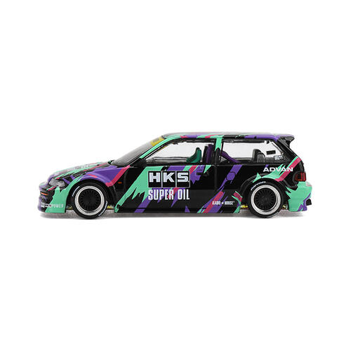 (Pre-order) MINI GT Honda Civic (Ef) Kaido Works Hks (Expected December 2026)