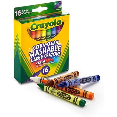 Crayola繪兒樂 可水洗大支蠟筆16支裝