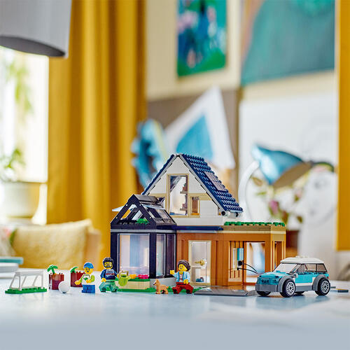 LEGO樂高城市系列 居家住宅和電動車 60398