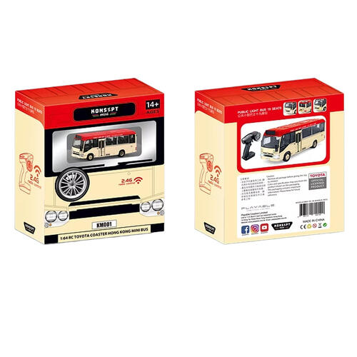 Konsept 1:64 RC Drifting Toyota Coaster HK Minibus (Red)