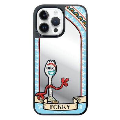 (Special Order) i-Smart Linocut-Style Mirror Phone Case - Disney Forky With MagSafe (iPhone 16 Pro)