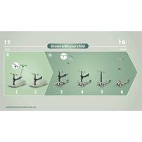 Micro Mini Deluxe Rock & Go 6合1 LED 三輪滑板車 - 粉紅色