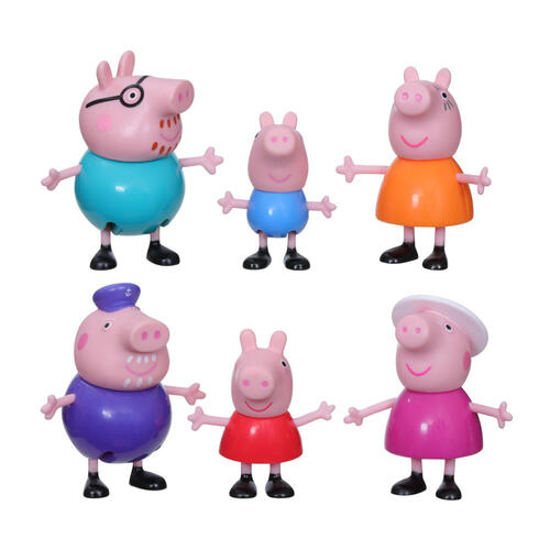 Peppa Pig Peppa’s Adventures Figure 6 Pack Toy - Assorted