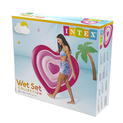Intex 甜心心形充氣浮床