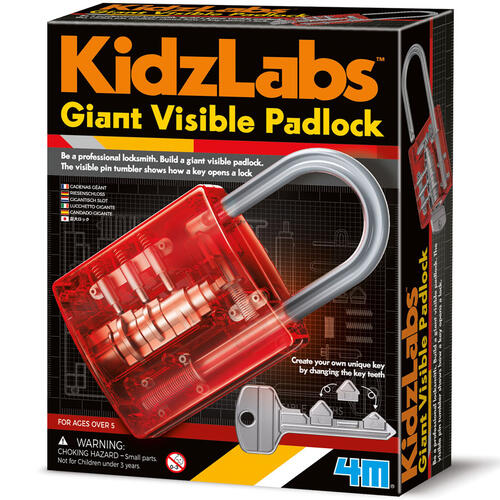 4M Kidz Labs Giant Visible Padlock