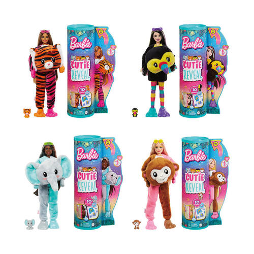Barbie芭比 驚喜造型娃娃 叢林動物系列 - 隨機發貨