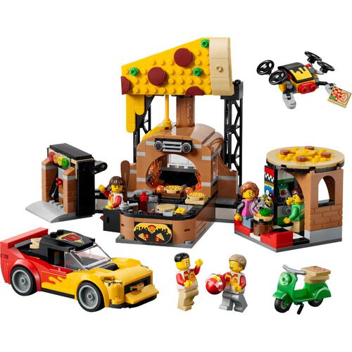 LEGO樂高城市系列 Pizza外賣體驗交通工具套裝 60496