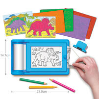 4M Kidzmaker Dinosaur Rub Art Studio