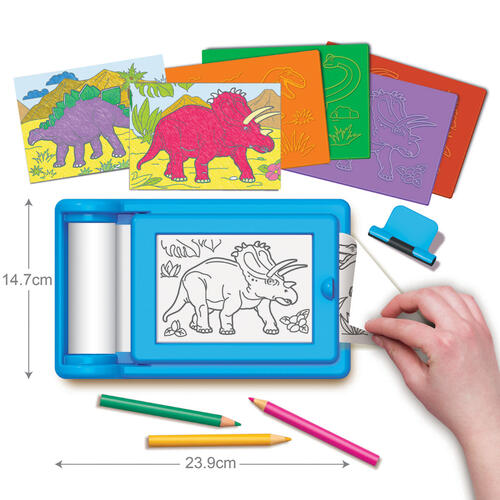 4M Kidzmaker Dinosaur Rub Art Studio