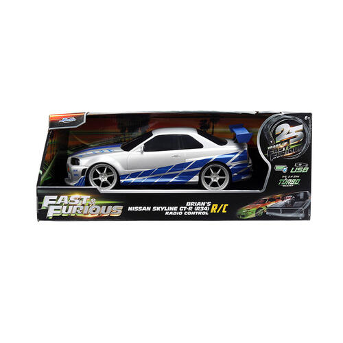 Jada 1:16 Fast & Furious R/C 2002 Nissan Skyline GT-R (BNR34)