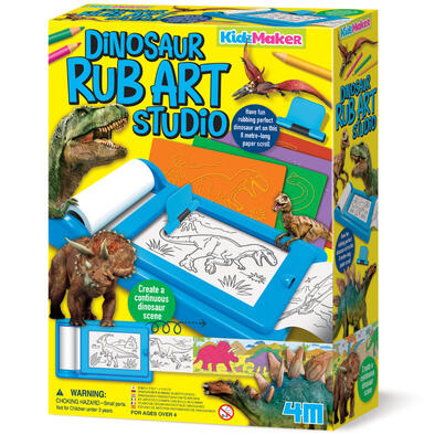 4M Kidzmaker Dinosaur Rub Art Studio