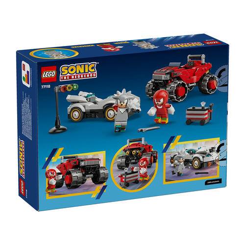 LEGO Sonic the Hedgehog Silver's Car vs. Knuckles' Monster Truck 77118