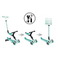 Globber高樂寶 Go&bull;Up Active Lights 360&deg; 三合一可折疊發光滑板車 - 薄荷綠色