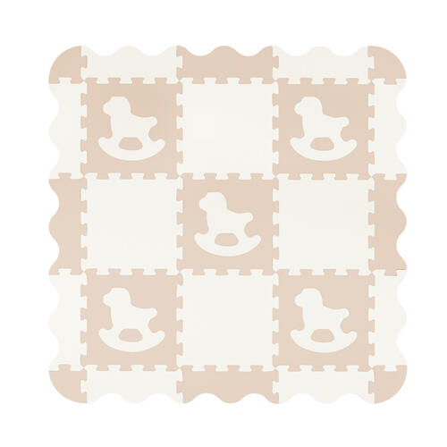 Baby Star 9塊裝動物併接遊戲地墊 - 白馬