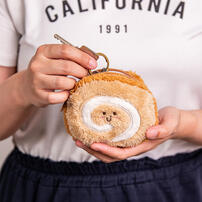 playpop 瑞士捲蛋糕毛絨玩具零錢包