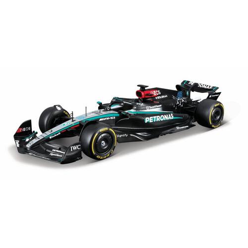 Bburago 1:24 Mercedes Amg W15 with Driver Figure #44/#63  - Assorted (1 Pc)