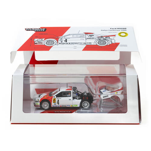 Tarmac Works 1/64 Ford Rs200 Rallye Catalunya 1986 #04 - Hobby64+