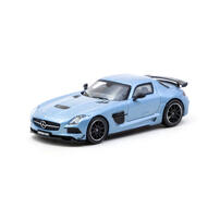  Tarmac Works 車仔 1/64 平治 SLS AMG Coupé Black Series Matte Blue - GLOBAL64