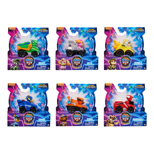 Paw Patrol The Mighty Movie Pawket Racers - Assorted