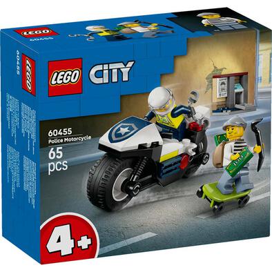 LEGO樂高城市系列 警用電單車追逐戰 60455