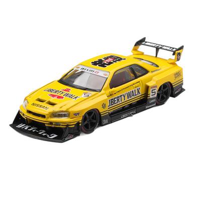 Mini GT 日產LB-ER34 Super Silhouette SKYLINE Sport Yellow / Blister packaging