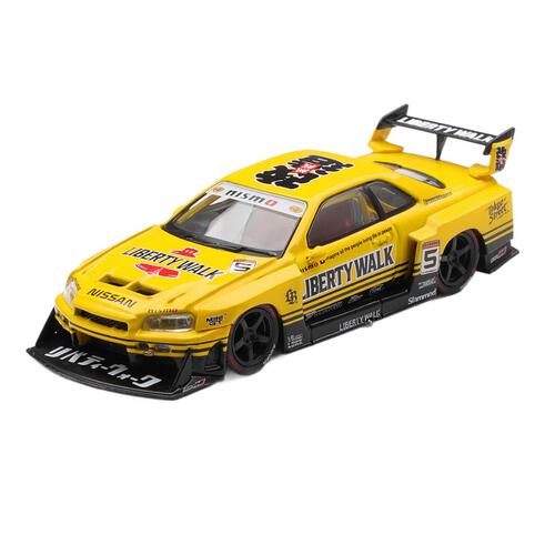 Mini GT 日產LB-ER34 Super Silhouette SKYLINE Sport Yellow / Blister packaging