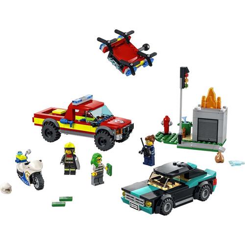 LEGO樂高城市系列 消防救援和警察追捕戰 60319