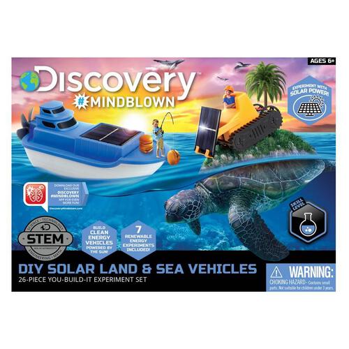 Discovery Mindblown思考探索 DIY 太陽能陸地和海洋漫遊車套件