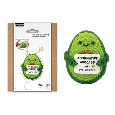 playpop Diy Crochet Keyring - Avocado