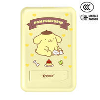 (特別訂購)XPower x Sanrio Pompompurin M10C+ 6合1 10000mAh多功能迷你20W PD3.0+磁吸無線快充移動電源