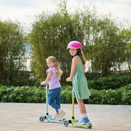 Globber Expert Lights Scooter - Blueberry