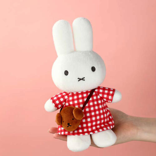 Miffy米菲 格子毛絨公仔