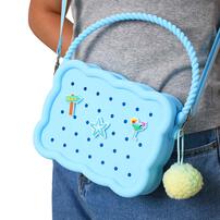 playpop 深藍色硅膠手袋