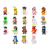 Stumble Guys Figural Keychains Blind Pack (1 Pack) - Assorted