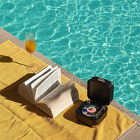 playpop Retro Vinyl Bluetooth Speaker - Black