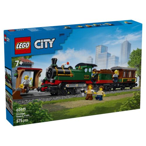 LEGO樂高城市系列 復古蒸汽火車 60511