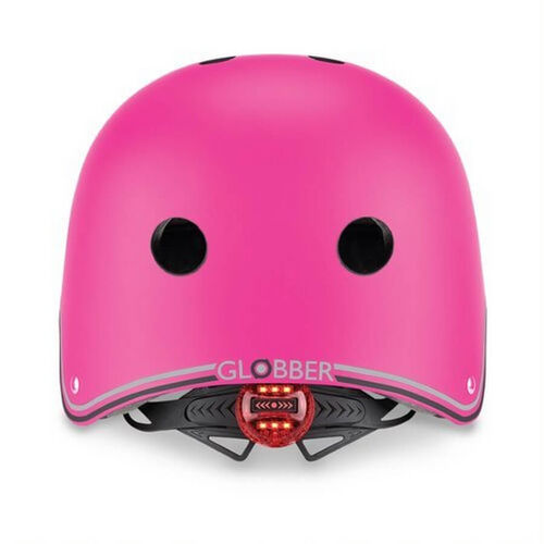 Globber Primo Helmet Lights Neon Pink