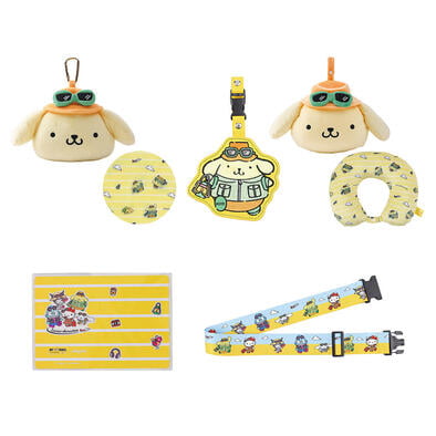 (網店預購) Sanrio三麗鷗 Off To Travel Pompompurin旅行套裝 (預計2026年11月發貨)