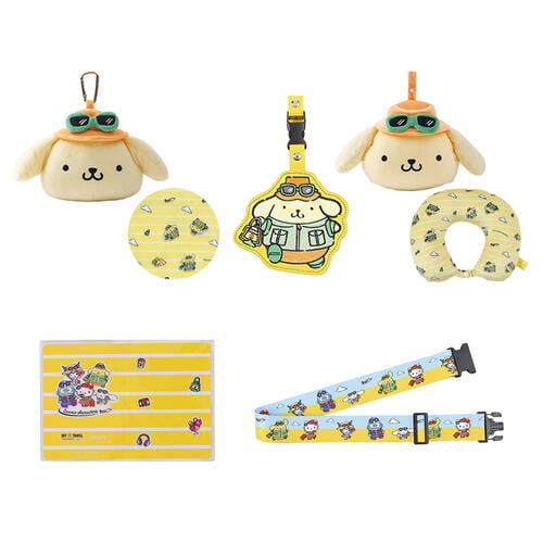 (網店預購) Sanrio三麗鷗 Off To Travel Pompompurin旅行套裝 (預計2026年11月發貨)