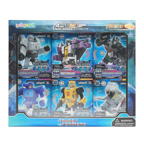 Transformers變形金剛 AMK Mini系列 6合1套裝
