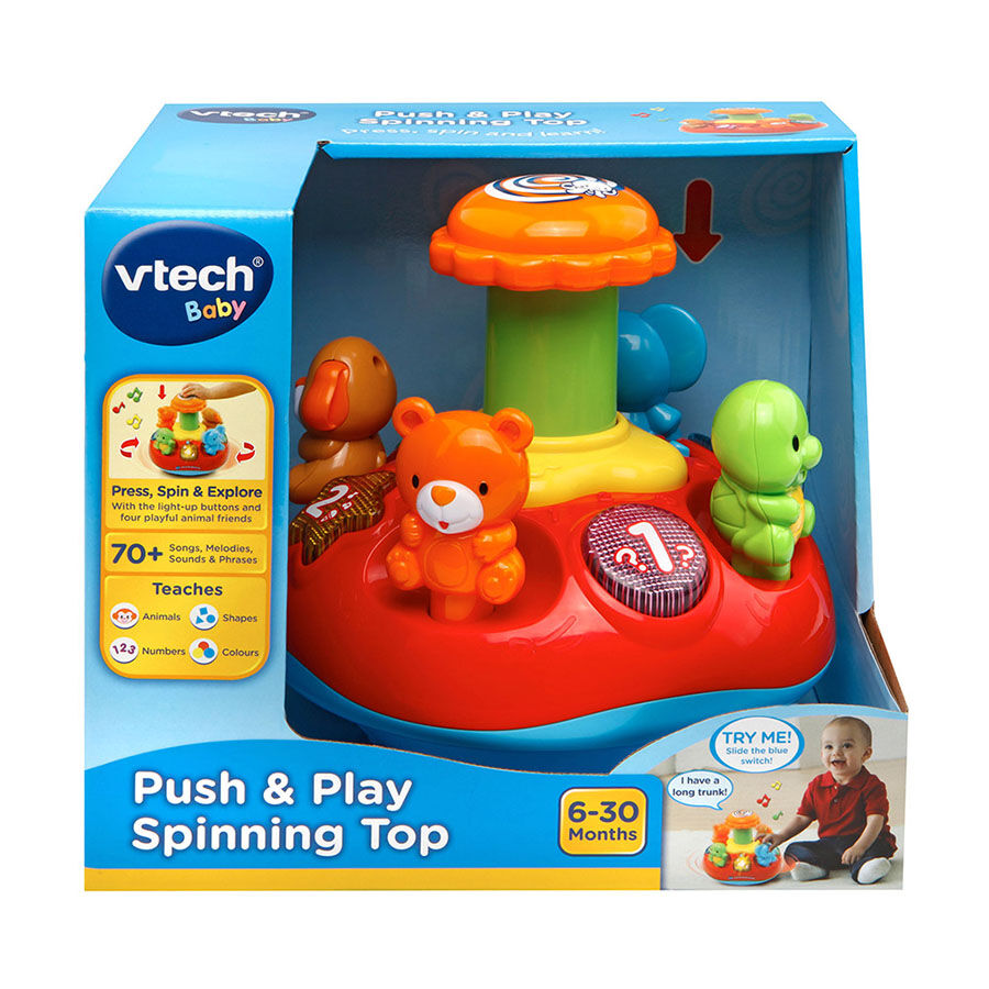 Vtech Push Play Spinning Top Toys