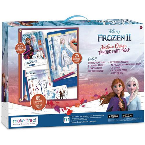 Make It Real Disney Frozen 2 Sketchbook,Light Table